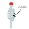 5X Fermentation Bubbler Airlocks, 5 Bored Rubber Bungs and 5