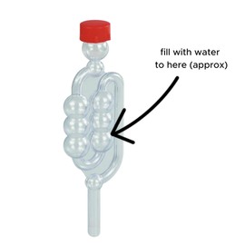 5X Fermentation Bubbler Airlocks, 5 Bored Rubber Bungs and 5 Solid Bungs Homebrew Winemaking
