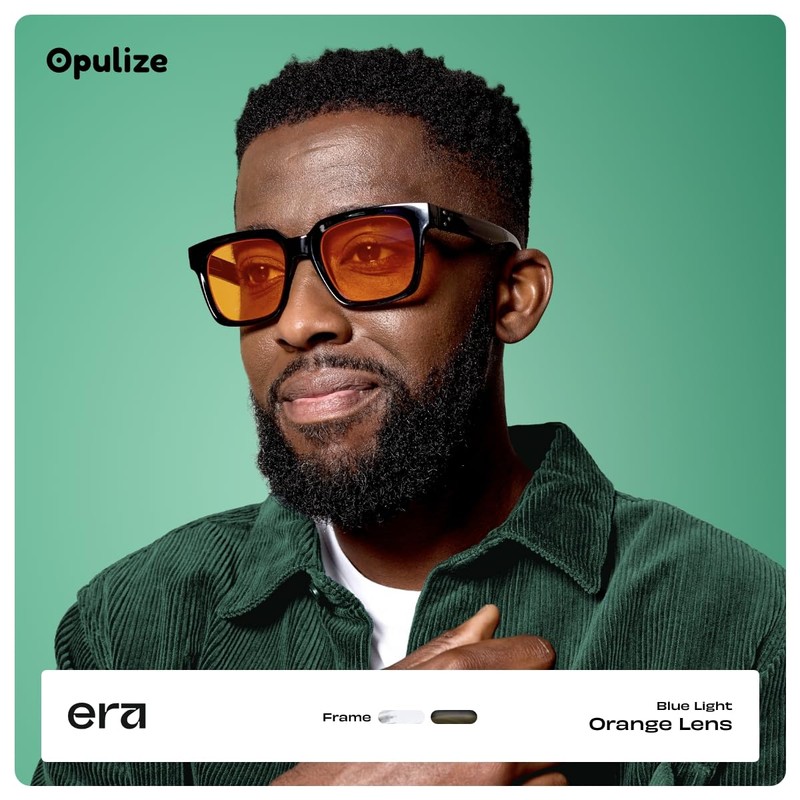 OPULIZE ERA Sleep and Recovery Glasses - Orange Lens -