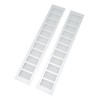 2 Pcs Air Vent Ventilation Grille Aluminium Alloy Rectangular Vent