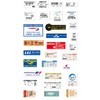 Airline Ticket Sticker Set of 30 Airlines Waterproof Seals, Suitable