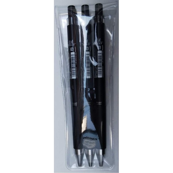 Pilot Juice Up Gel Ink Ballpoint Pen, Ultra Fine Point, 0.4mm, Black, LJP-20S4-B, Pack of 3