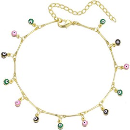 HUASAI Evil Eyes Choker Necklace for Women Evil Eye Necklace Choker Ojo Necklace for Women