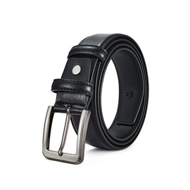 Men's Belt,WLEAD Genuine Leather 1 3/8" Causal Dress Jean Suits Belt with Classic Single Prong Buckle, Gifts for Men