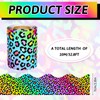 FYSUIMU 32.8 Ft Leopard Print Bulletin Board Border Neon Animal