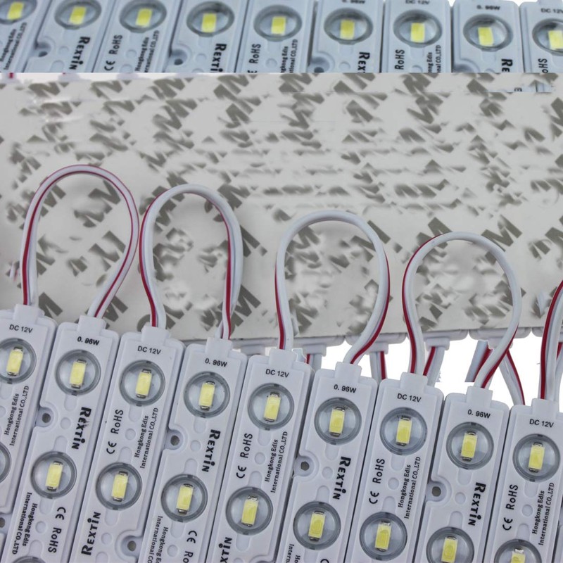 REXTiN Super Bright 200pcs 3 LED Module Blue 5630 5730