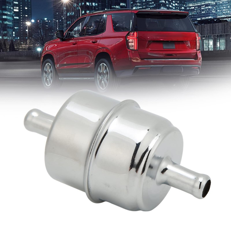 Fuel Filter, 3/8" High Flow Fuel Filter Inline Hose 9746