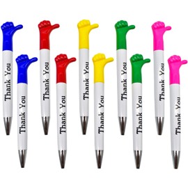 Maydahui 75 PCS Thank You Greeting Gift BallPoint Pen Thumbs Up Pens Black Ink Cute Hand Gesture Pens Design for Thanksgiving Employee Doctor Nurse Party