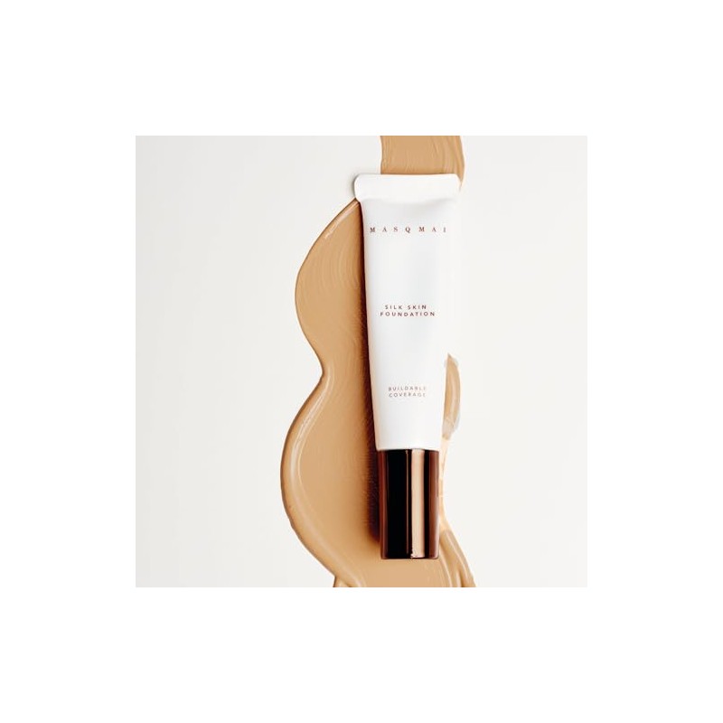 MASQMAI Silk Skin Foundation, Foundation, langanhaltend, Farbton: Hazelnut, 30 ml