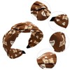3 Pieces Boho Wide Headband Rabbit Ears Hair Bands Fabric