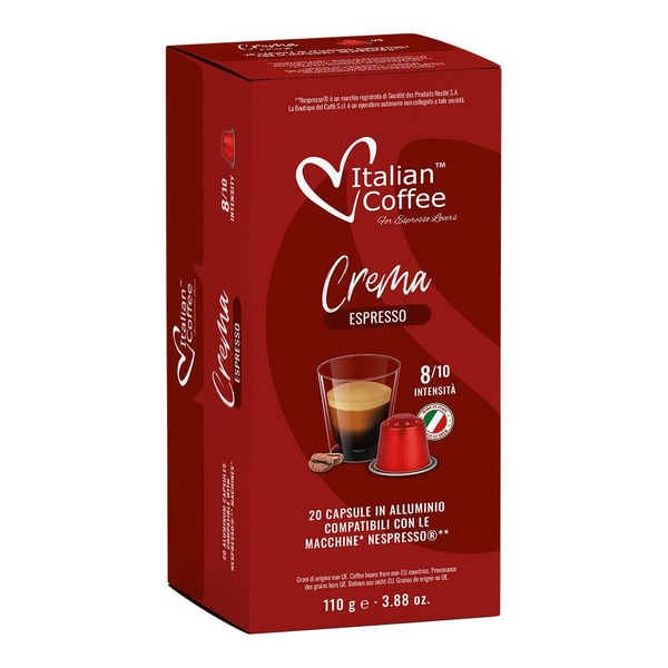 100 Italian Coffee for Espresso Lovers Aluminium Capsules compatible with
