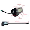 Electric Bicycle LCD Display Waterproof Connector Data Display Meter 24V