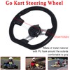 Go Kart Brake Throttle Pedals with Automotive Steering Wheels,71" Cable