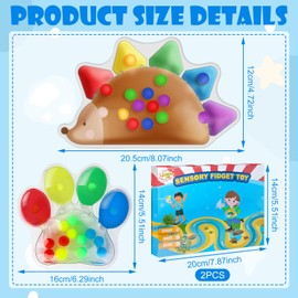 SPHERETRON Sensory Toy Colour Sorting Toy Pack of 2 Sensory Toys Assorted Colours Motor Skills Toy Sensory Toy from 2 Years