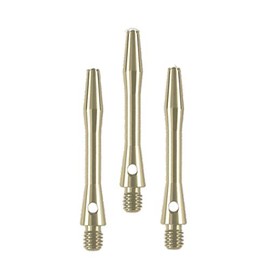 Aluminium Shafts, Metal Stems, Anodised, Short, Silver, (1 Set)