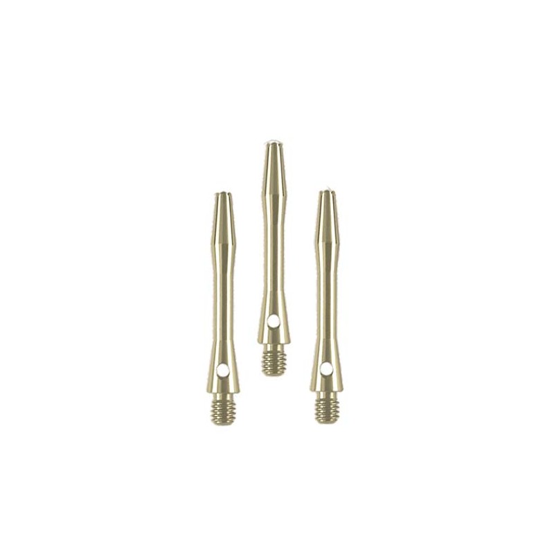 Aluminium Shafts, Metal Stems, Anodised, Short, Silver, (1 Set)