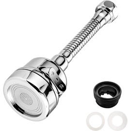 Grifo flexible para grifo, aireador giratorio de 360°, manguera de boquilla de tres modos