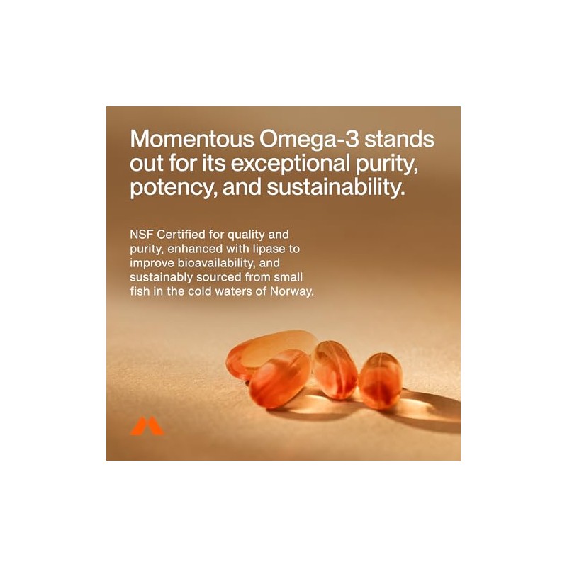Momentous Omega-3 1500 mg suplemento diario de aceite de pescado