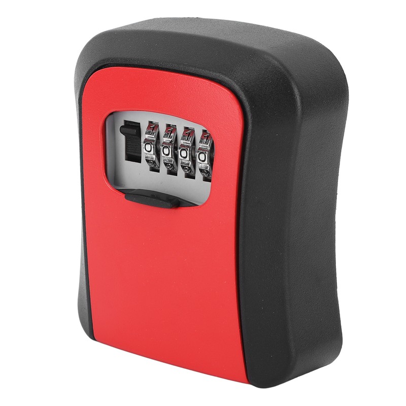 Key Lock Box Alloy Portable Wall Mounted 4 Digit Combination