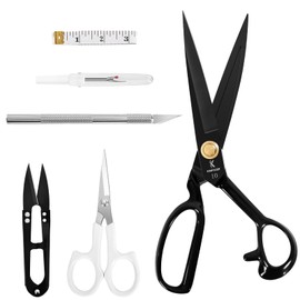 Premium Tailor Scissors Heavy Duty - 10 inch Stainless Steel Sewing Scissors, Fabric Shears for Leather, Home, Office, Artists, Dressmakers