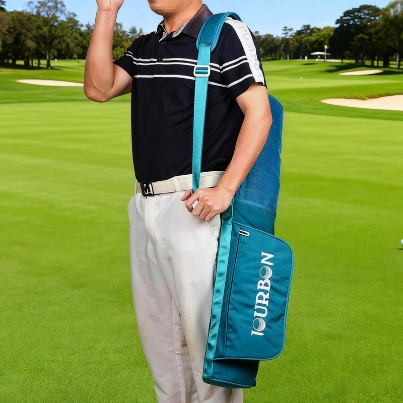 Lightweight Golf Club Storage Bags Nylon Golf Bag Adjustable Sling