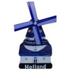 Souvenir Magnet Windmill Holland Delft Blue 10.5 x 6.5 cm
