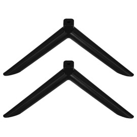 Alipis 1 Pair Tv Stand Tvs Base Stand Legs Televisions Base Tabletop Replacement Tv Feet Tv Holder Base Tabletop Tv Base Legs for Tv Stand Base Tv Support Stand Tv Pedestal Plastic Black
