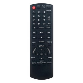 N2QAYB001101 Replace Remote Controllor Compatible with Panasonic HiFi Audio System SC-PMX80 SC-PMX82 SC-PMX84 SC-PMX94EG-K SC-PMX94 SB-PMX70 SC-PMX92 SC-PMX90 SA-PMX90 SC-PMX90K SC-PMX74