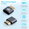 AXFEE HDMI Dummy Plug, 4K@60Hz 3840x2160 Display Emulator, Portable Wireless