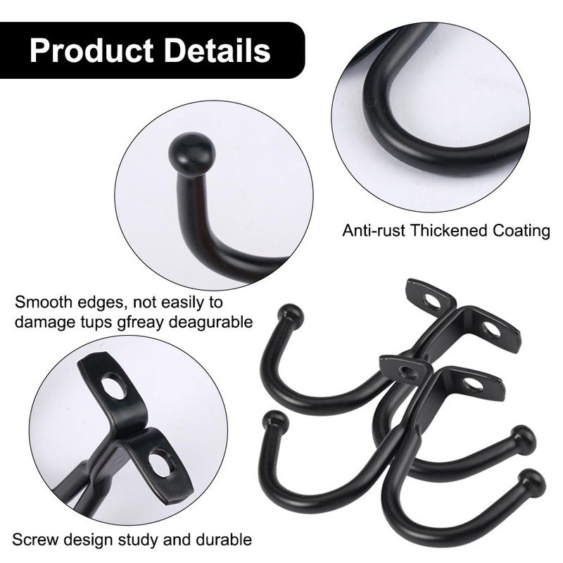 Pack of 10 Cup Holder Hooks Under Cupboard, 85 mm