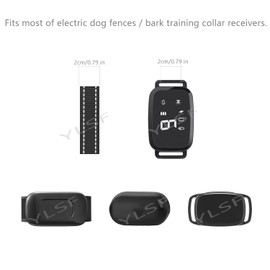ETPET Dog Replacement Collar Strap for Electronic Fence Training Barking Collar GPS Tracker Receivers-Compatible with Nearly All Brands and Models of Electric Collars -3/4 Inch Nylon Collar Strap