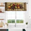 Retro Fruit Curtain Valance for Windows Rod Pocket Valance Window