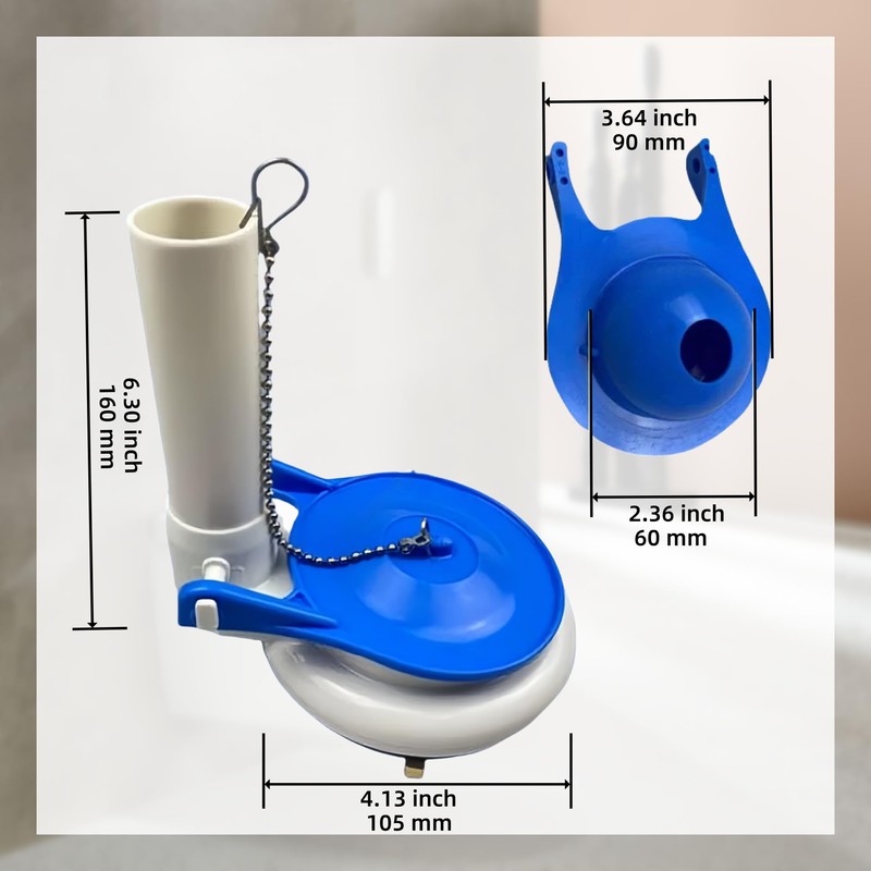 Banhey Toilet Flush Valve Assembly, 3 Inch, Compatible with One