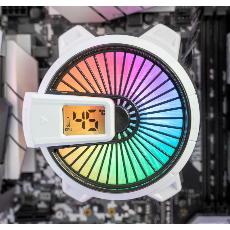 ALSEYE W90 CPU Cooler, Temperature Display CPU Cooler for Small