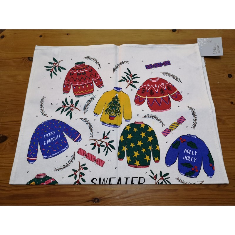 Ulster Weavers - Christmas Sweaters Tea Towel (74 x 48cm)