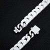EVANYIZHOU Cuban Link Bracelet for Men,12mm Ceramic Cuban Bracelet,White Bracelet