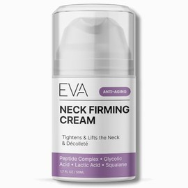 Neck Firming Cream by Eva Naturals (1.7 oz) Airless Pump - Firming Lotion for Sagging Neck, Face, and Dcollet - Fights Wrinkles and Promotes...       