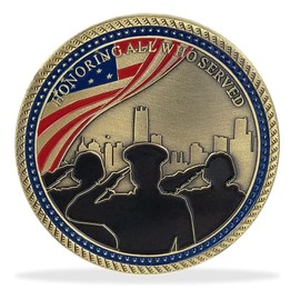 US Military Veteran Challenge Coin to Honor The US Veterans
