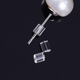 Clear Silicone Earring Backs, 200 Pack Hypoallergenic Replacement Stoppers for Stud, Post, Hoop, Fishhook Earrings