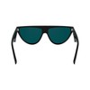 KARL LAGERFELD Unisex KL6185S Sunglasses, Black, One Size, black