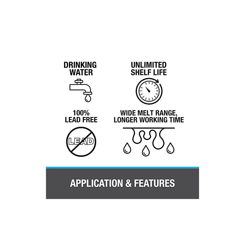 Oatey 29024 Safe Flo 0.117-Inch ga. Bulk, Silver, 1/2 lb.