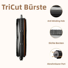 HIYOUNG TriCut Brush for Dreame X40 Ultra / X40 Master / L40 Ultra / X30 Ultra / L20 Ultra / L10s Ultra / L10s Pro Ultra / L10s Ultra / L10s Ultra Gen 2 Accessories Tangle-Free Main Brush