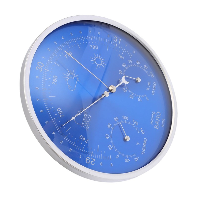 Pyhodi Thermometer Barometer Hygrometer, 3 in 1 All Season Wall