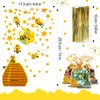 Bnsikun 100 Pcs Bee Cellophane Bags Bee Party Bags Honey