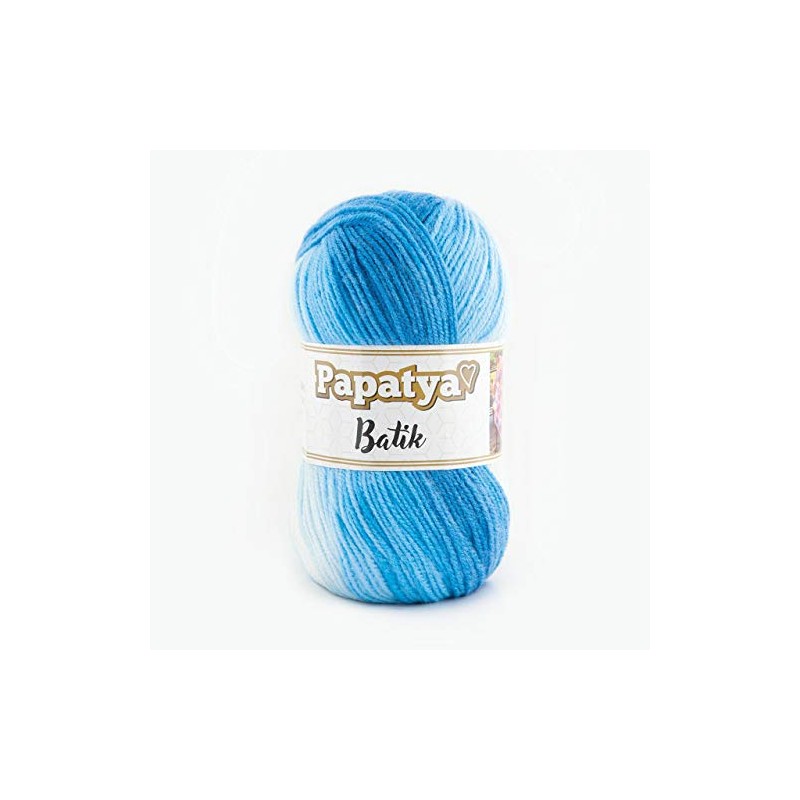 Papatya Batik 100 g Wool Multicoloured with Colour Gradient, 100