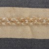 LR Home Atlantis Coastal Striped Lumbar Jute Braiding and Fringe