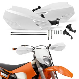 USTPO Motorcycle Handguards 7/8" and 1 1/8" Hand Guard Universal for EXC EXCF SX SXF SXS MXC MX XC XCW XCF XCFW Dirt Pit Bike ATV Enduro Motocross White