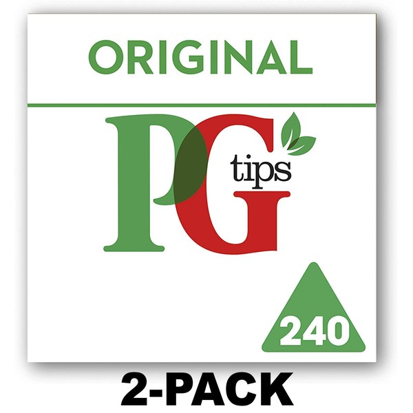 PG Tips Black Tea Pyramid Tea Bags - 240 Count (2-PACK)