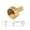 sourcing map Brass Hose Barb Fitting Connector, 10mm Barb G1/2