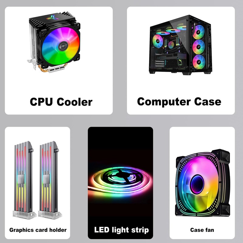 YARCHONN ARGB Extension Cable 5V 3 Pin Addressable RGB Connector